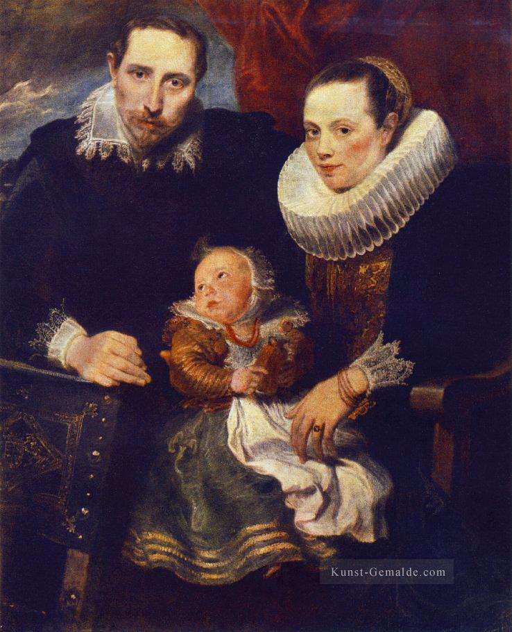 Familie Porträt Barock Hofmaler Anthony van Dyck Ölgemälde